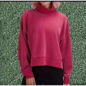Lululemon Softstreme Turtleneck Pullover Womens Size 10 Pomegranate Pink READ!